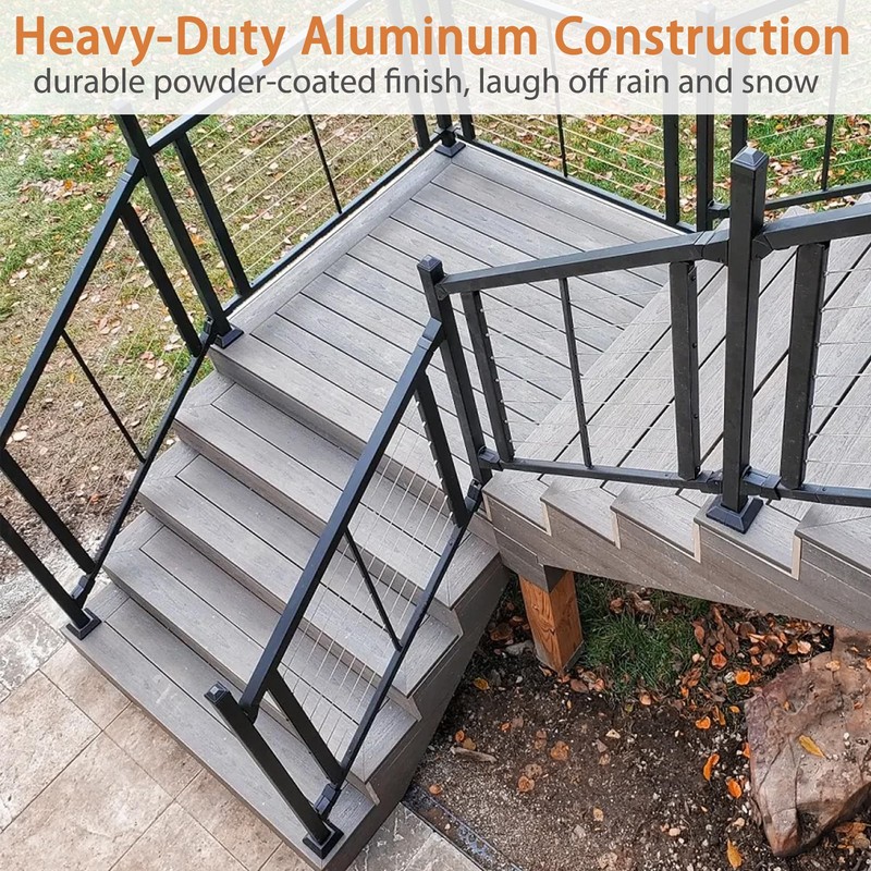 2 Pack 2X2IN Aluminum Split Deck Post Base Cover, Solid