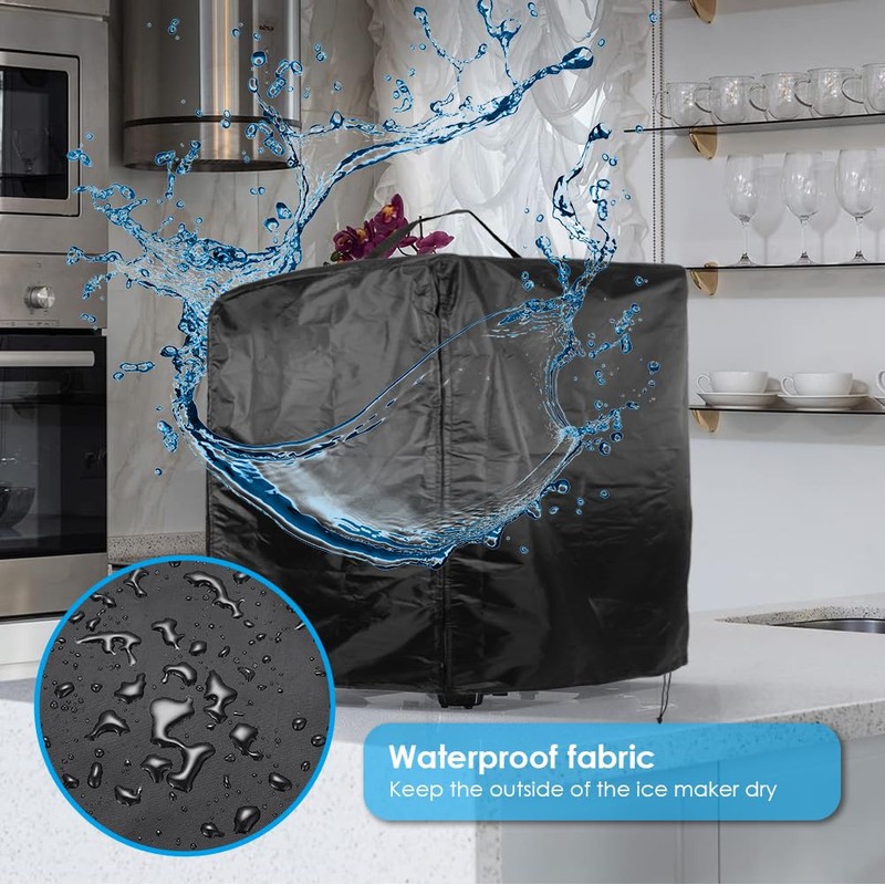 COOSOO Ice Maker Cover Ice Machine Cover Compatible with Countertop