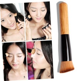 Mikinona Bezel Style Face Makeup Brush Versatile Foundation Concealer Brush for Professional Personal Use Random Color Material for Blending Random Color