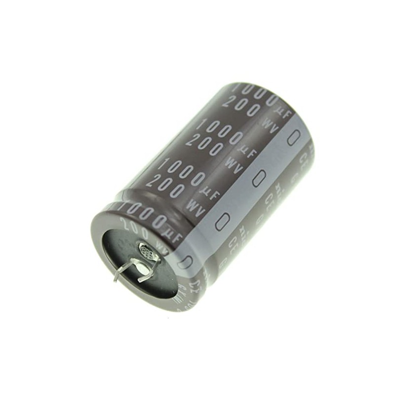 2x Snap-in Elko Capacitor 1000µF 200V 105°C LGX2D102MHSB 1000uF