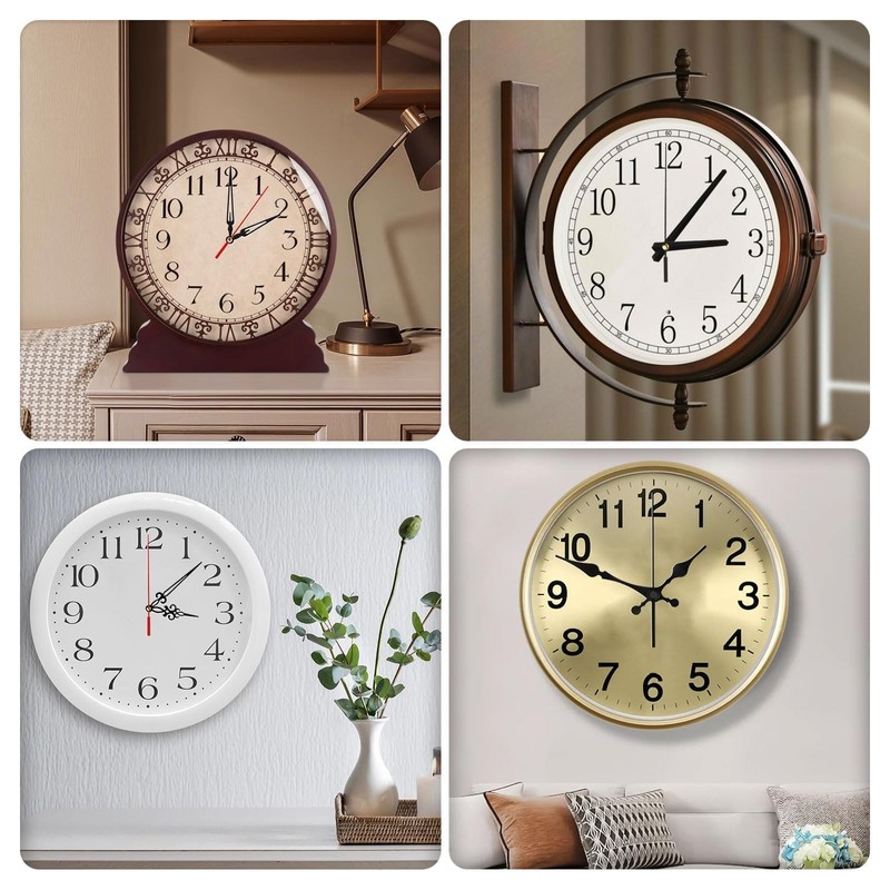 EEEKit Clock Movements for Wall Clock, Self-Installation Movements, 5 Pieces