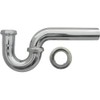 Kitchen Drain P-Trap, Chrome Plated Brass, 1.5-In. O.D.