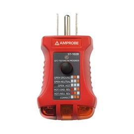 Six Function Easy to Read Socket Tester for Receptacles and GFCI Breakers