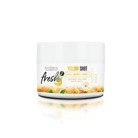 SALERM - Deep Repair Hair Mask - Biokera Fresh Yellow Shot Mask - 250 ml - Hydrates, Repairs, and Protects Hair - Anti-Frizz - Sulfate-Free and Paraben-Free