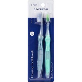 ONOW Sofresh Flossing Toothbrush 2 Pack Soft