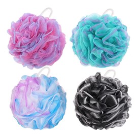 4 paquetes de esponja de baño de lufa XL 75 g/pieza de esponja de baño para exfoliar la ducha