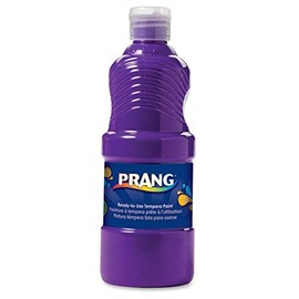 Prang Paint for Kids Tempera Washable Ready to Use Nontoxic Safe 8 oz Single Easy Pour Bottle (Purple),Pruple