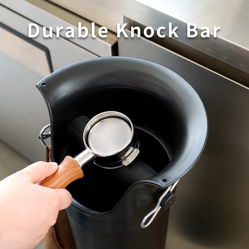 Espresso Knock Box, watchget Commercial Coffee Knock Box with Removable