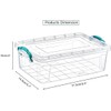 Best House | Plastic Storage Box with Clips & Lid