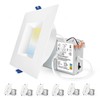 Adetu 4 Inch Anti-Glare LED Downlight,Dimmable Ceiling Light with 5CCT