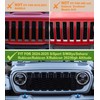 Grill Lights for Jeep Wrangler JL JLU Front Bumper Grille