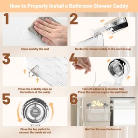 Shower Caddy Suction Cup Storage Rack Clear Acrylic Shower Shelves Glacier Water Ripples Corner Shelf For Bathroom Shower Accessories,Large Transparent Color