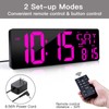 XREXS Large Digital Wall Clock with Remote Control, 16.5 Inch