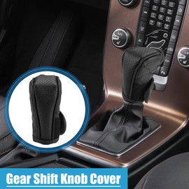 A ABSOPRO Car Shift Knob Cover with Breathable Design Universal Vehicle Black