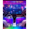 GLL RGBIC Car Interior Lighting, Ambient Lighting, Improved Dual Line