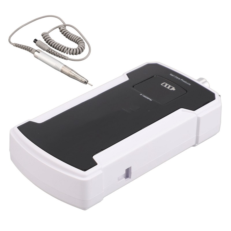 Black Rechargeable Electric Nail Drill Portable Nail Polish Machine Electric