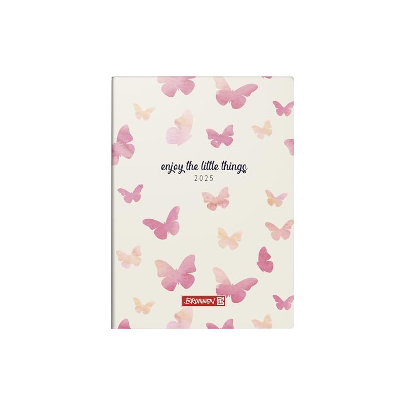 BRUNNEN Pocket Diary Model 731 (2025) "Butterfly", 2 Pages =