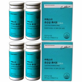 Esther Vaginal Lactobacillus White 500mg Total 120 Capsules / 여에스더 질유래 유산균 화이트 500mg 총 120캡슐