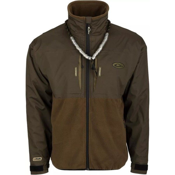 Drake Waterfowl MST G-Flex Eqwader Fleece Full Zip Jacket Green