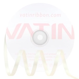 VATIN Double Face Antique White Satin Ribbon 1/4" Continuous 50 Yards,Antique White Polyester Fabric Ribbon use for Bows Bouquet, Gift Wrapping, Floral Arrangement Wedding Decoration