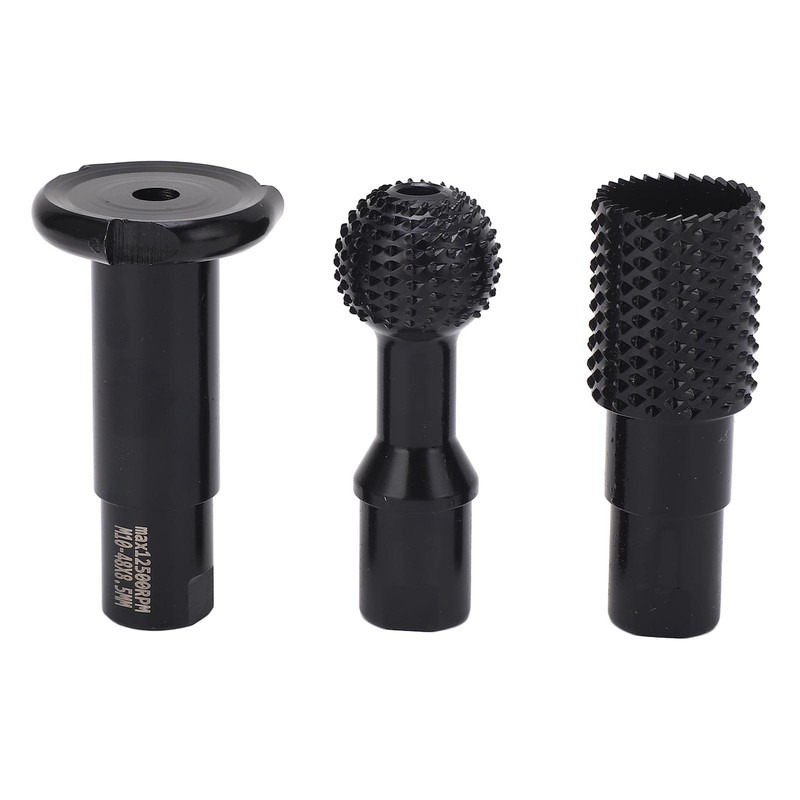 3PCS Angle Grinder Attachments M10 Rotary Sphere Burr Grinding Slotting