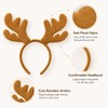 Plush Reindeer Antlers Headband Christmas Holiday Party Accessory