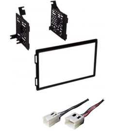 Double Din Car Stereo Radio Install Dash Kit and Wire Harness Combo -Made for Nissan: 2004-2007 Titan Base Model/S Trim Only and Made for 2009-2011 Suzuki Equator Extended Cab