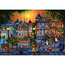 Buffalo Games - Dowdle - Trick or Treat - 300 Piece Jigsaw Puzzle for Adults Challenging Puzzle Perfect for Game Nights - Finished Puzzle Size is 21.25 x 15.00