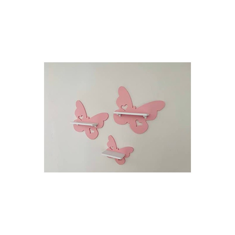 PsGreen Set of 3 Butterfly Pink Suitable for Toniebox Tonie