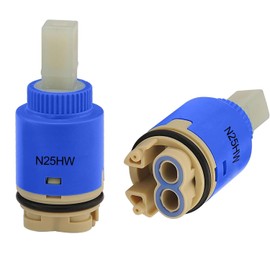 25mm Faucet Cartridge Certification Ceramic Tap Replacement Cartridge Mix Tap Inner Cartridge for Single Lever Faucet, Monobloc Bathroom or Kitchen Mixer Faucets