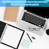 Henoyso 6 Pcs Mini 3 Ring Binders Plastic 2'' Binder,