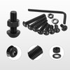 256 Pcs M5 Screws Set, Nuts and Bolts Assortment Kit,