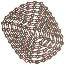 KMC 11-Speed DLC11 Series High-Performance Chain | for Road/Mountain/Gravel | Shimano, SRAM, and Campagnolo Compatible | 116 Links, Missing Link Included |Yellow