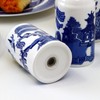 Set of 2 Blue Willow Salt and Pepper Shakers Ceramic