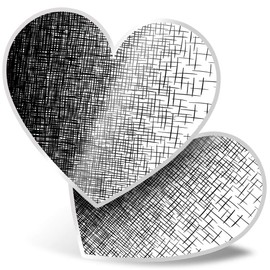 2 x Heart Stickers 15 cm - Manga Anime Speed Graphic Fun Decals for Laptops,Tablets,Luggage,Scrap Booking,Fridges, #2808