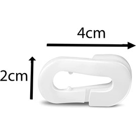 Football Goal Net Clips [20 Pack] Soccer Netting Clip Fits All Goals, Easy To Fit (20)