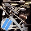 Weewooday Silver Storage Bags Anti Tarnish Silverware Sleeves Blue Flatware