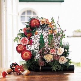 Tokyodo FM002927-023 Artificial Flowers MAGIQ Ping Pong Mum Pick, Green, Flower Diameter 2.4 x 8.3 inches (6 x 21 cm), 3 Pieces