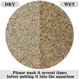 FANTIAN 20lbs Aquarium Sand, 0.6-1.2 mm Aquarium Substrate for Freshwater Fish Tank. Decorative River Rocks Gravel for Fish Tank, Plants Potted, Fire Pits, Candle, Vase and Crafts