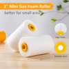 Foam Paint Roller, Mini 2 inch Paint Roller kit, 8