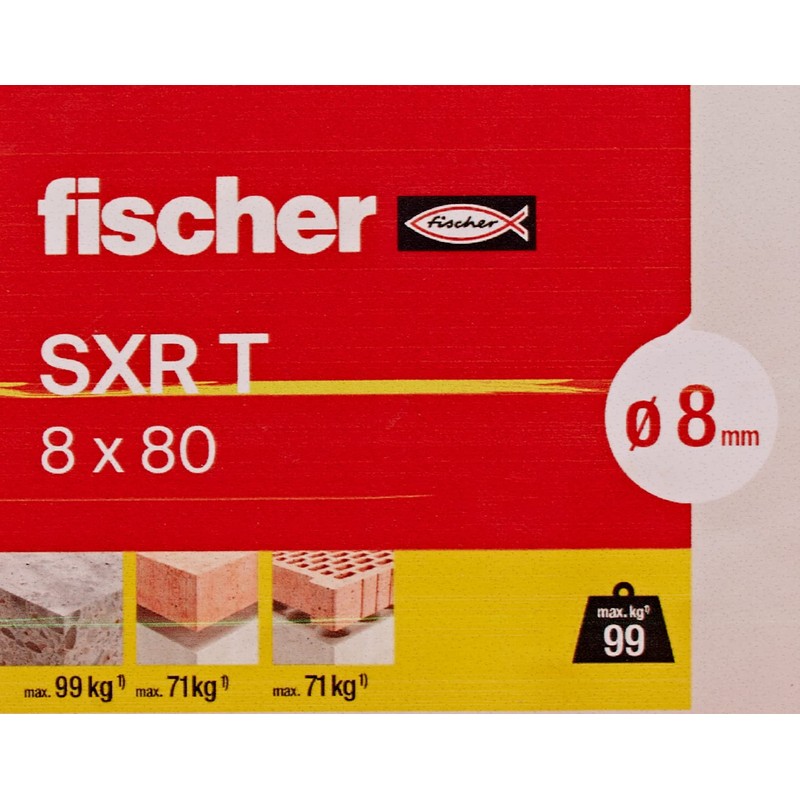 fischer - SXR 8 x 80 Nylon Studs and Screws,