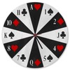 speecheese Playing Cards Wall Clock Clock with Card Game Heart