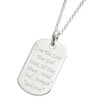 Sterling Silver 'Love The Lord' Pendant - Christian Gift -