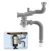 QruiLanTu Garbage Disposal Drain Kit, Kitchen Sink P-Trap 1 1/2,