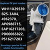 Washer Drain Pump and Filter Assembly WH11X29539, Compatible with GE