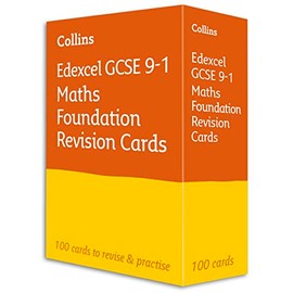 Edexcel GCSE 9-1 Maths Foundation Revision Cards: Ideal for the 2025 and 2026 exams (Collins GCSE Grade 9-1 Revision)