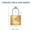 GIVERARE 4 Pack TSA Approved Travel Luggage Locks with Keys,