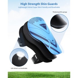 Shin Pads Boys CE Certified Airsfish Kids Football Shin Guards Breathable Non Slip Extended Adjustable Straps Lightweight Soccer Shin Pads for Boys Girls Teens Leg Calf Protective Gear