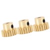 3Pcs RC Car Gear Copper M0.6 3.175mm Diameter Remote Control