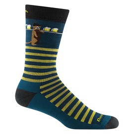 Darn Tough Men's Wild Life Crew Lightweight with Cushion Sock (Style 6096) - Dark Teal, Large